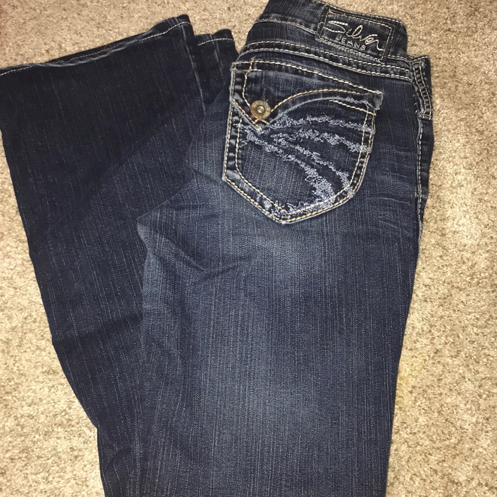 Silver bootcut jeans